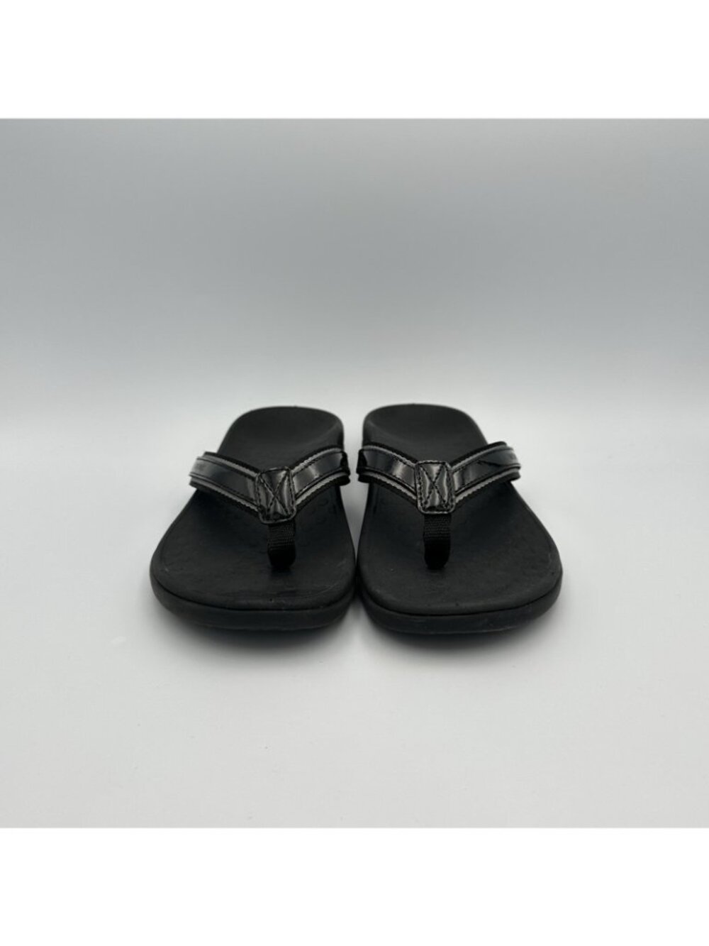 Vionic Tide II Toe Post Sandals Women's Size 8 US Black Flip Flop Slip On - Picture 3 of 13